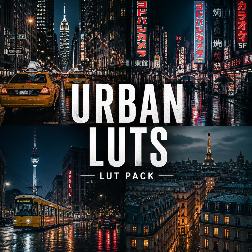 Aperçu du Urban LUT Pack – LUTs urbaines et street pour photo et vidéo