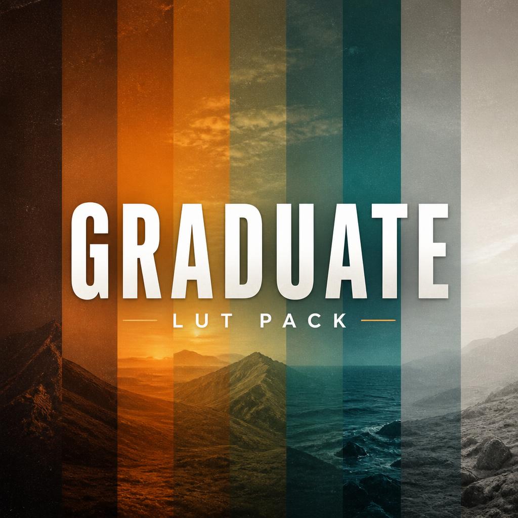 Aperçu du Graduate LUT Pack – LUTs polyvalentes couleur pour photo et vidéo